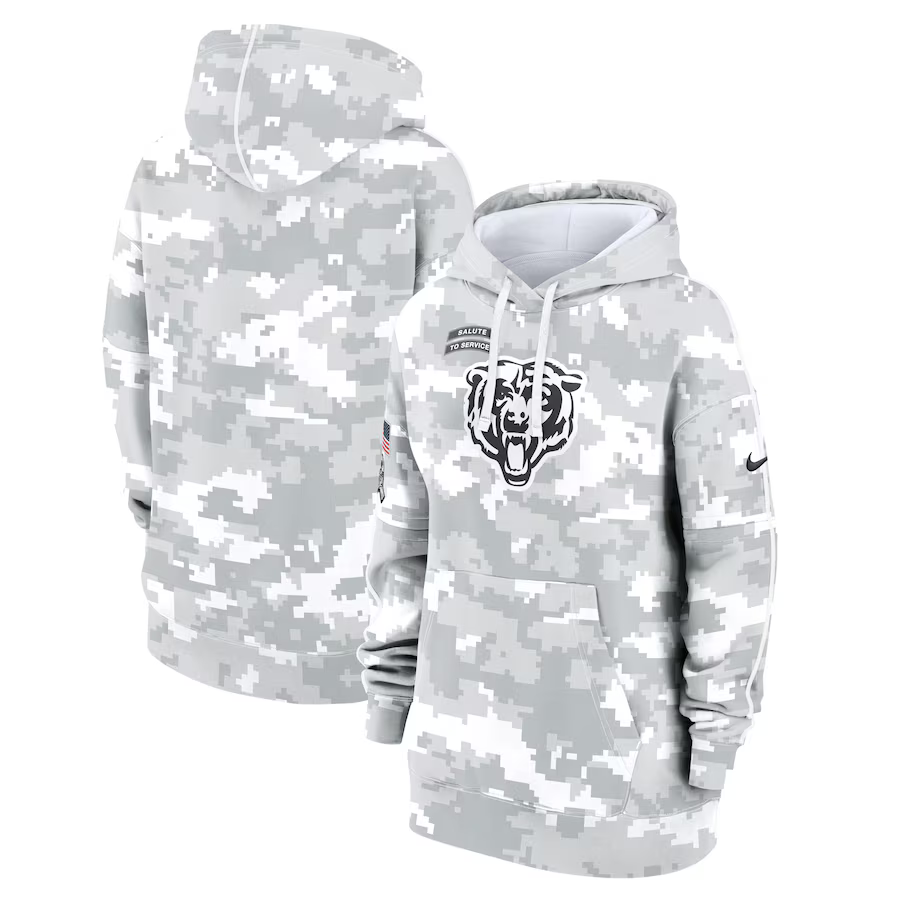 Women Chicago Bears 2024 Nike NFL hoodie->women nfl jersey->Women Jersey